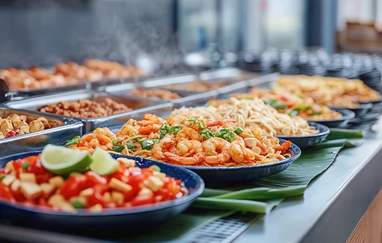 Live Counters & Buffet Setup