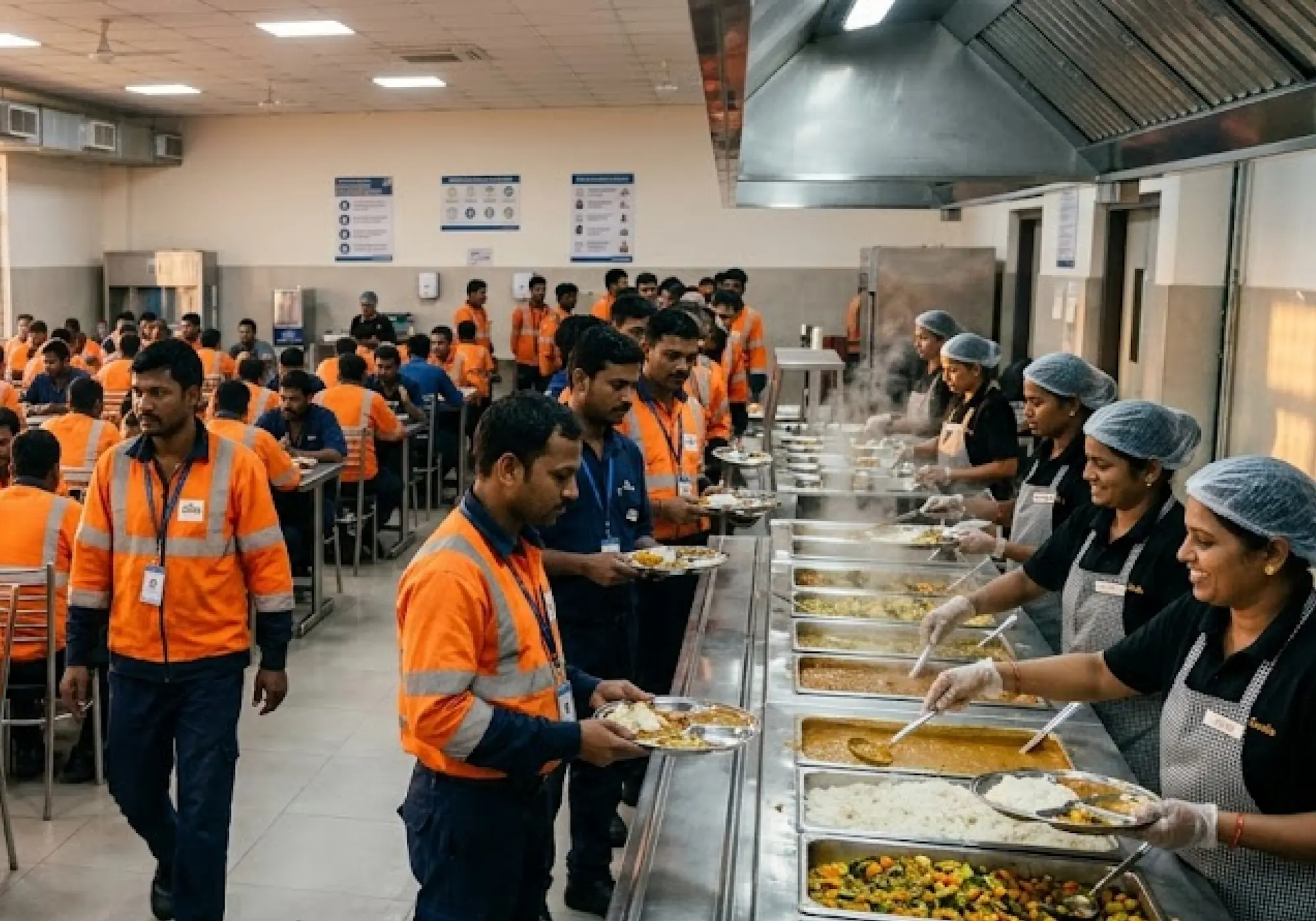 Multi-Shift Industrial Meal Coordination