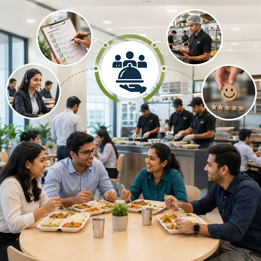 Daily office canteen operations